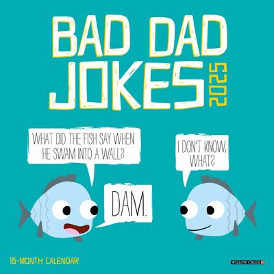 Willow Creek Press · Bad Dad Jokes 2025 7 X 7 Mini Wall Calendar (Kalender) (2024)