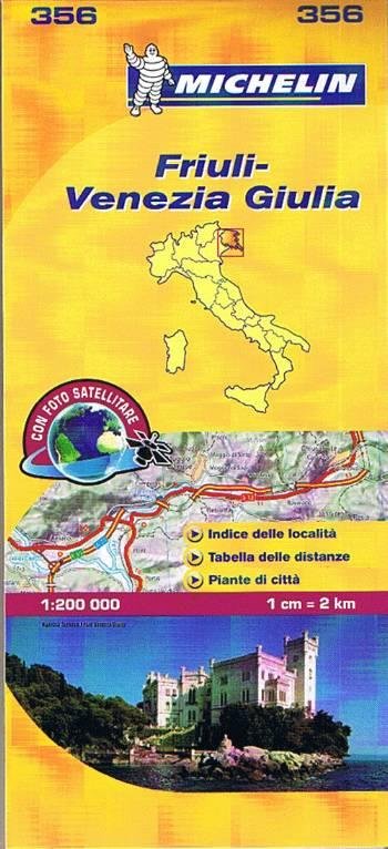 Cover for Michelin · Italy blad 356: Friuli Venezia Giulia 1:200.000 (Inbunden Bok) (2019)