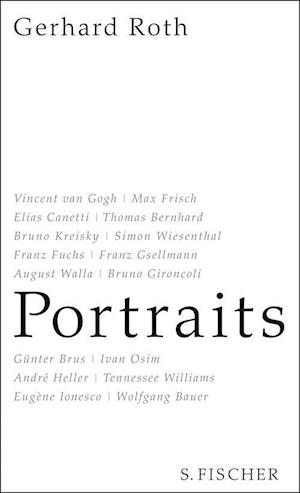 Cover for Gerhard Roth · Roth:portraits (Book)