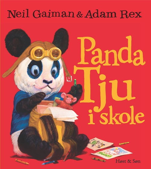 Cover for Neil Gaiman · Panda Tju-bøgerne: Panda Tju i skole (Inbunden Bok) [1:a utgåva] (2019)