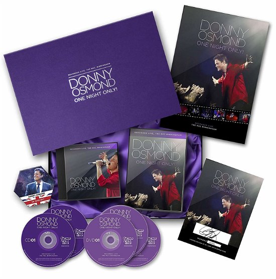 One Night Only (Box  3dvd+2cd+book..) - Osmond Donny - Musik - Gonzo - 5056083200658 - 19. juli 2019