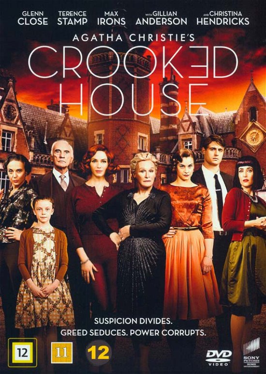 Cover for Glenn Close / Terence Stamp / Max Irons / Gillian Anderson / Christina Hendricks · Crooked House (DVD) (2018)