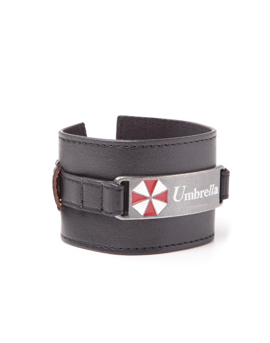 Resident Evil - Wristband With Metal Plate With Umbrella Logo (Braccialetto) - Resident Evil - Merchandise -  - 8718526224658 - 