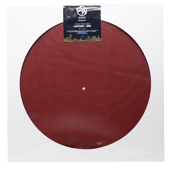 Cover for Audio Anatomy · Slipmat Leather - Red (Vinyltilbehør)