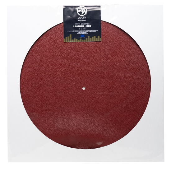 Cover for Audio Anatomy · Slipmat Leather - Red (Vinyltillbehör)