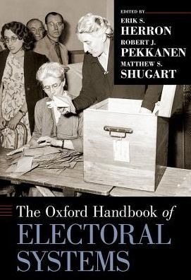 Cover for The Oxford Handbook of Electoral Systems - Oxford Handbooks (Hardcover bog) (2018)