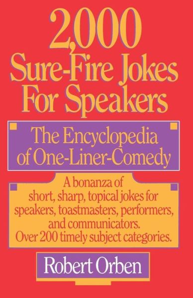 Cover for Robert Orben · 2,000 Sure-Fire Jokes for Speakers (Book) (1986)