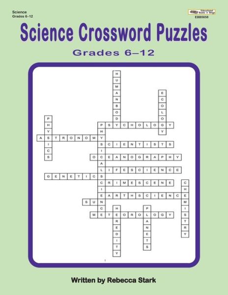 Cover for Rebecca Stark · Science Crossword Puzzles Grades 6?12 (Paperback Book) (2017)