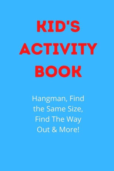 Cover for R Jane · Kid's Activity Book (Paperback Book) (2020)