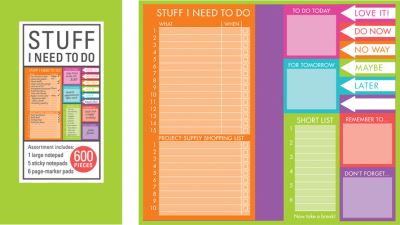 Cover for New Seasons · Book of Sticky Notes: Stuff I Need to Do - Brights (N/A) (2016)