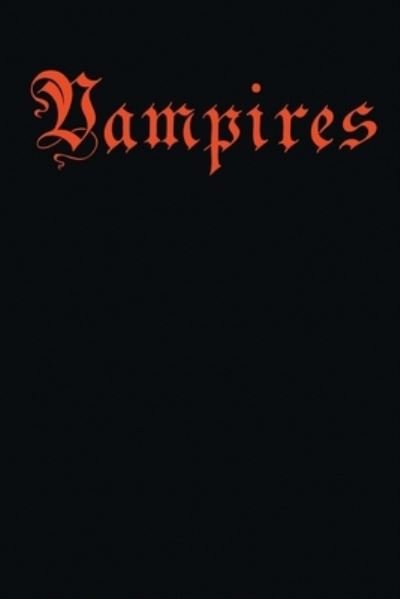 Cover for Eric Devries · Vampires (Paperback Bog) (2019)