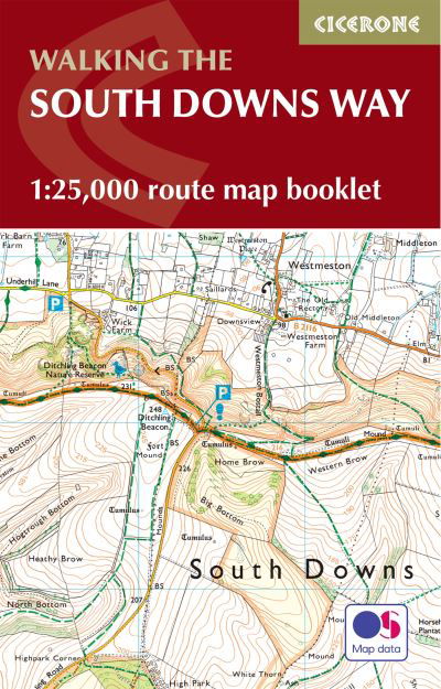 The South Downs Way Map Booklet: 1:25,000 OS Route Mapping - Kev Reynolds - Boeken - Cicerone Press - 9781786311658 - 28 juni 2023