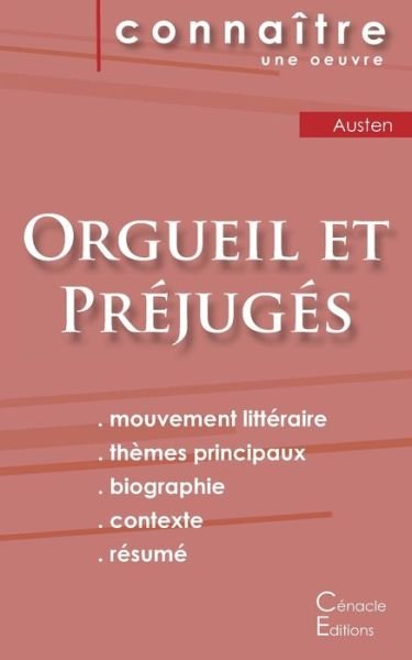 Cover for Jane Austen · Fiche de lecture Orgueil et Prejuges de Jane Austen (Analyse litteraire de reference et resume complet) (Paperback Book) (2022)