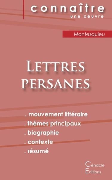 Cover for Montesquieu · Fiche de lecture Lettres persanes de Montesquieu (analyse litteraire de reference et resume complet) (Taschenbuch) (2022)
