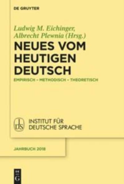 Cover for Ludwig Eichinger · Neues Vom Heutigen Deutsch (Book) (2019)