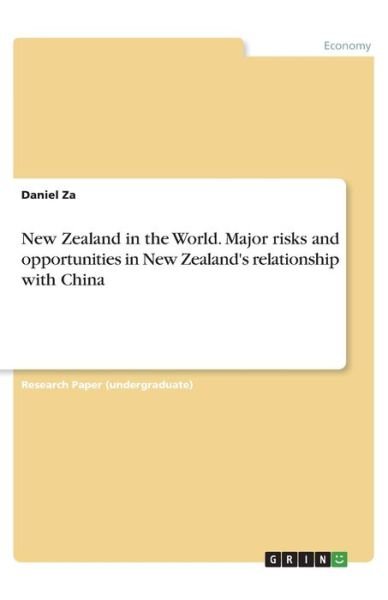 Cover for Za · New Zealand in the World. Major risk (Bog)