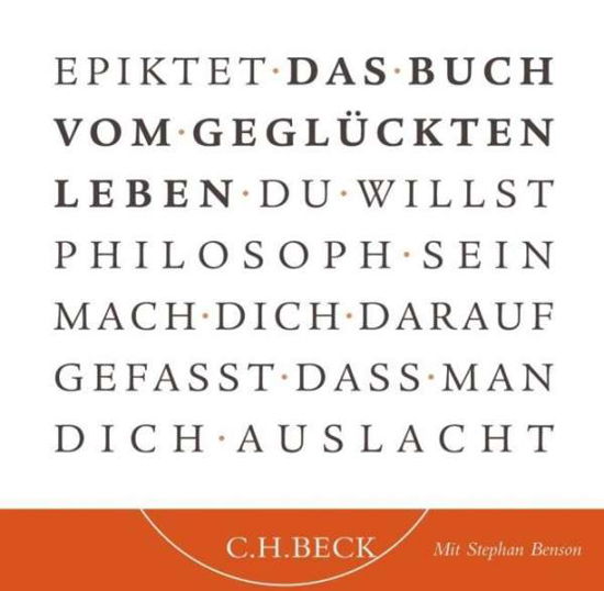 Cover for Epiktet · Buch v.geglückten Leben,CD-A (Bog)