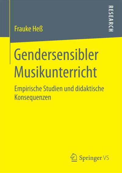 Cover for Heß · Gendersensibler Musikunterricht (Book) (2017)