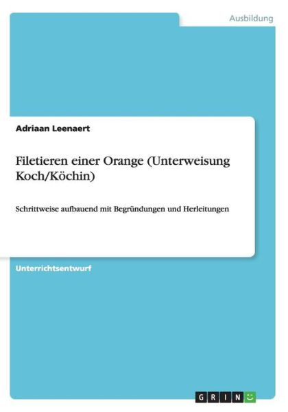 Cover for Leenaert · Filetieren einer Orange (Unter (Book)