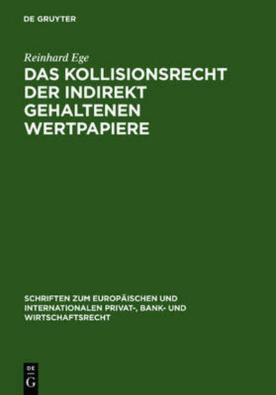Cover for R. Ege · Kollisionsrecht.indir.Wertpapier (Book) [German edition] (2006)