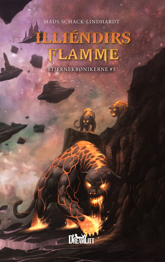 Mads Schack-Lindhardt · Stjernekrønikerne: Illiéndirs Flamme - Stjernekrønikerne 5 (Innbunden bok) [1. utgave] (2021)