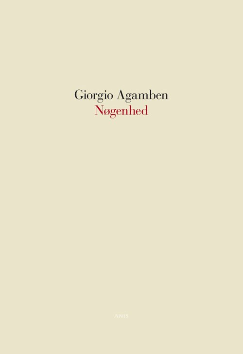 Cover for Giorgio Agamben · Nøgenhed (Taschenbuch) [1. Ausgabe] (2012)