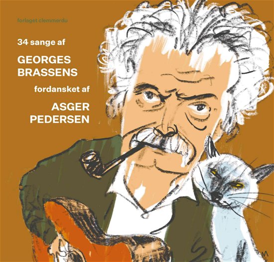 Cover for Georges Brassens Asger Pedersen · 34 sange af Georges Brassens fordansket af Asger Pedersen (Sewn Spine Book) [1. Painos] (2021)