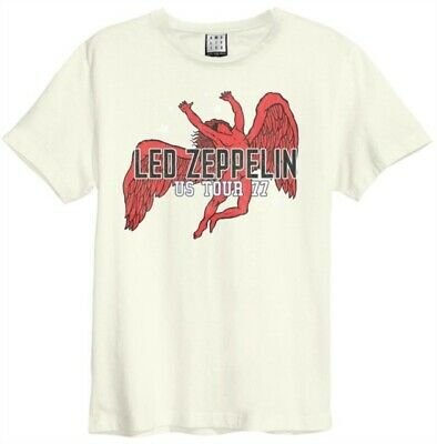 Cover for Led Zeppelin · Led Zeppelin Us Tour 77 (Icarus) Amplified Vintage White (T-shirt) [size XL]