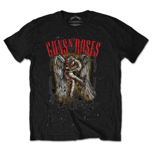Guns N' Roses Unisex T-Shirt: Sketched Cherub - Guns N Roses - Produtos - ROFF - 5055295391659 - 14 de janeiro de 2015