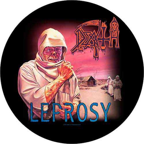 Death Back Patch: Leprosy - Death - Merchandise - PHD - 5055339730659 - 19. August 2019