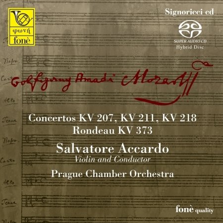 Cover for Salvatore Accardo · Concertos Kv 207 - Kv 211 - Kv 218 (SACD) (2016)