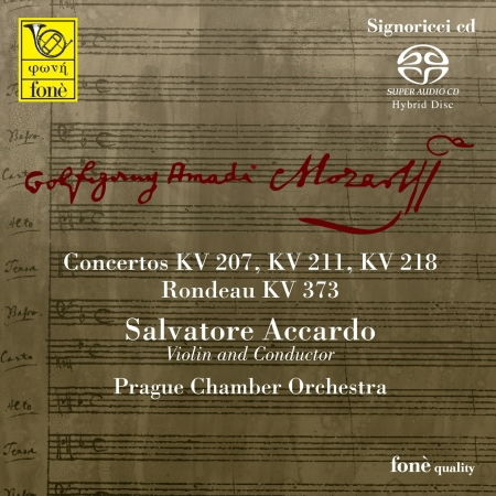 Concertos Kv 207 - Kv 211 - Kv 218 - Salvatore Accardo - Muzyka - Fone' Jazz - 8012871005659 - 15 lutego 2016