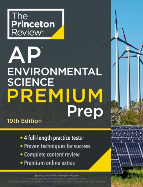 Cover for Princeton Review · Princeton Review AP Environmental Science Premium Prep: 4 Practice Tests + Complete Content Review + Strategies &amp; Techniques (Paperback Book) [19 Revised edition] (2024)