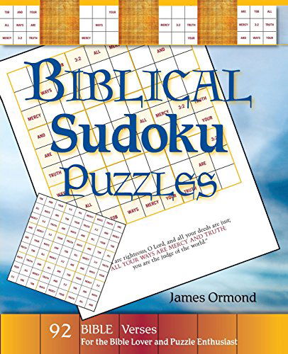 Cover for James Ormond · Biblical Sudoku Puzzles (Paperback Book) [Csm edition] (2010)