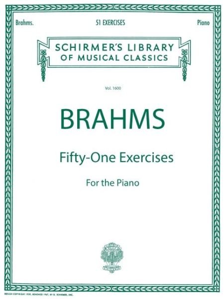 Cover for Johannes Brahms · 51 Exercises (Bog) (1986)