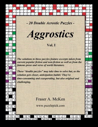 Cover for Fraser A. Mcken · Aggrostics Vol. I (Paperback Book) (2013)