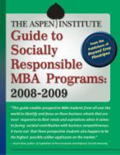 Cover for The Aspen Insti · Guide to Socially Responsible (Taschenbuch) (2009)