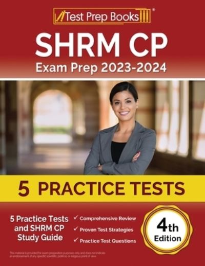 Cover for Joshua Rueda · SHRM CP Exam Prep 2023-2024 : 5 Practice Tests and SHRM Study Guide [4th Edition] (Paperback Book) (2023)