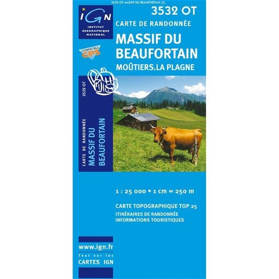 IGN TOP25: Massif du Beaufortin - Moûtiers - La Plagne - Ign - Andet - IGN - 9782758510659 - 31. marts 2015