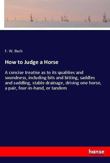 Cover for Bach · How to Judge a Horse (Book)