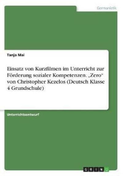 Cover for Mai · Einsatz von Kurzfilmen im Unterrich (Book)