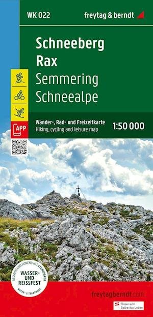 Cover for Schneeberg - Rax  Hiking, Cycling and Leisure Map: Semmering  Schneealpe - Wander-Rad-Freizeitkarte (Map) (2024)