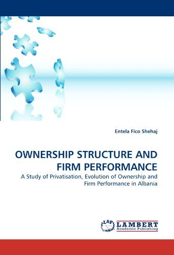 Cover for Entela Fico Shehaj · Ownership Structure and Firm Performance: a Study of Privatisation, Evolution of Ownership and Firm Performance in Albania (Paperback Bog) (2010)