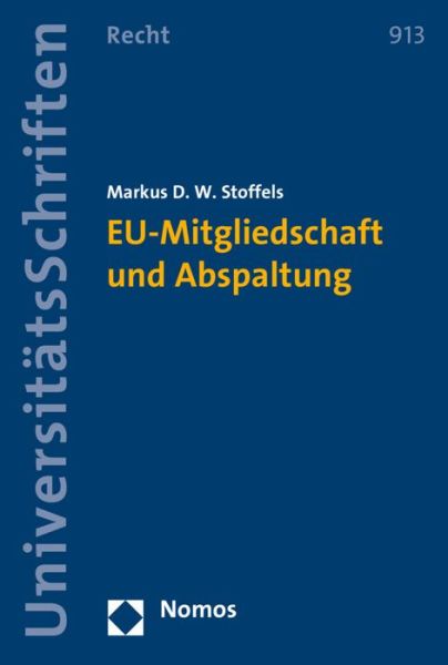 Cover for Stoffels · EU-Mitgliedschaft und Abspaltu (Book) (2017)