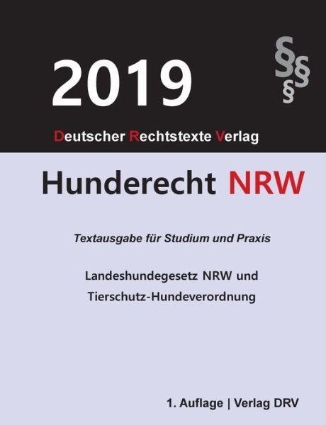 Cover for Drv · Hunderecht NRW (Bok) (2019)