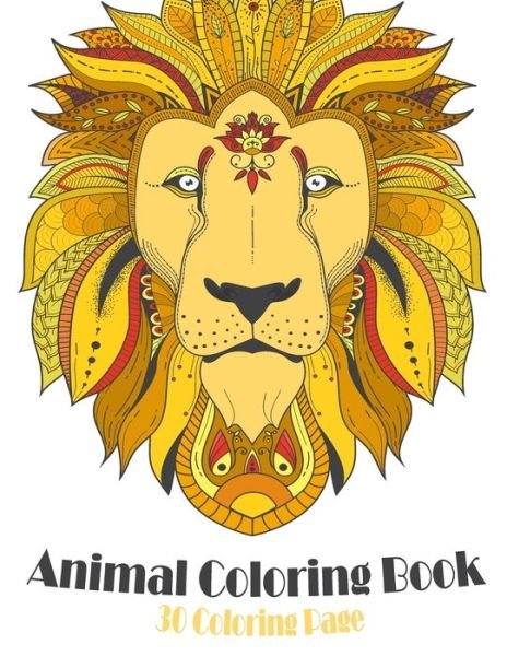 Animal Coloring Book - Black Backgraund Coloringbook - Bøker - Independently Published - 9798612057659 - 10. februar 2020