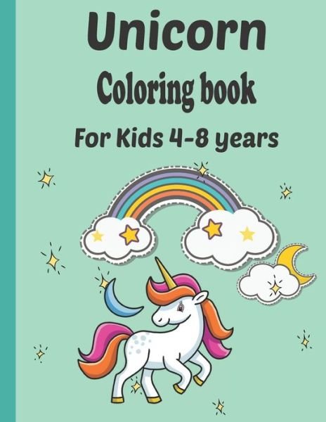 Unicorn coloring book For children 4-8 years - Fm Coloring Book - Kirjat - Independently Published - 9798651117659 - torstai 4. kesäkuuta 2020