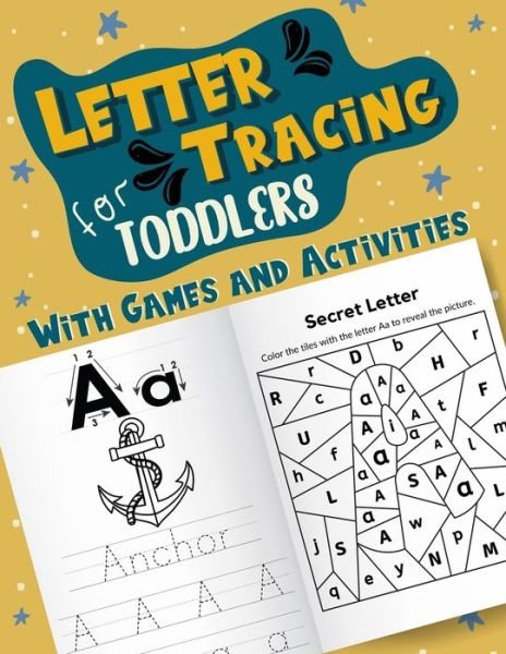 Cover for Blustar Obertun · Letter Tracing for Toddlers With Games and Activities (Pocketbok) (2020)
