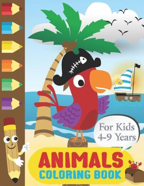 Cover for Focus Coloring Cave · Animals Coloring Books for Kids 4-9 Years (Pocketbok) (2020)
