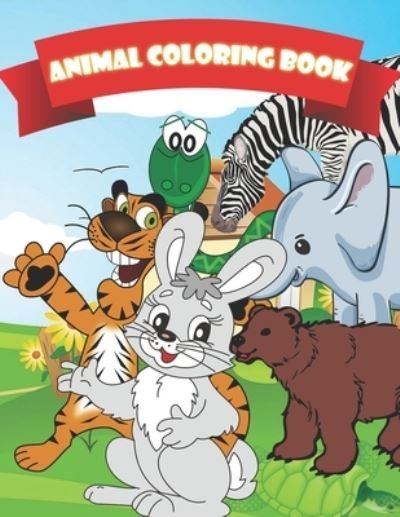 Kids Animal Coloring Book For Kids Aged 3-8: avtivity book fot kids,70 pages: Kids Animal Coloring Book For Kids Aged 3-8: avtivity book fot kids,70 pages - Gogh Notes - Bøker - Independently Published - 9798735268659 - 15. mai 2021